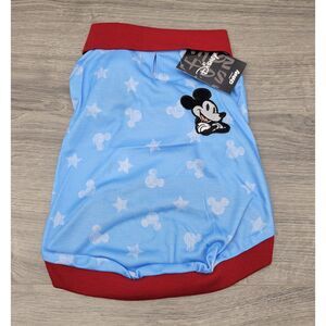 Chewy Pet Apparel Disney Mickey Mouse Polo Medium Red Blue